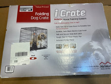 iCrate Folding Small Dog Crate  Cover 24 L x 18 W x 19 H