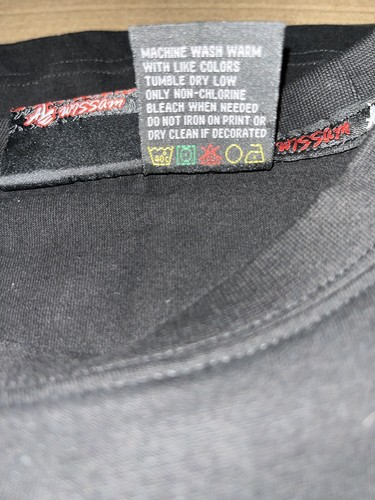 Vintage Al Wissam Dream Cruise girocollo LS uomo 2XL nero Y2K hip hop retrò anni 90 - Foto 5 di 8