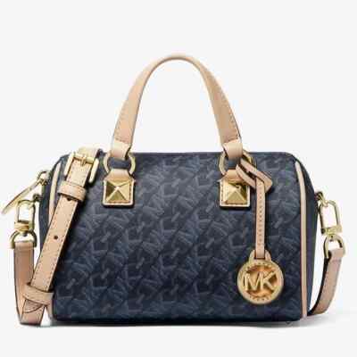  NWT MICHAEL KORS Grayson Small Empire Signature Logo Duffel Crossbody Bag