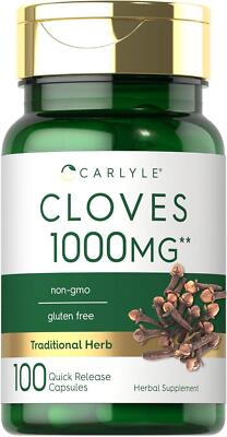 Cloves 1000 Mg Herbal Blend Digestive Health Blood Circulation Support, 100 Caps