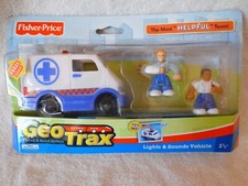 2007 Fisher Price GeoTrax Rail  Road System Stat  Stewart Team: NOS Orig Box