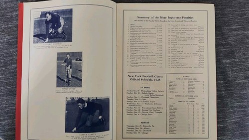1976 Souvenir Copy 1925 Program fr 1st NY Giants Home Football Game vs Frankford - Picture 3 of 8
