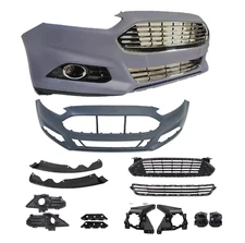 For 2013 14 2015 2016 Ford Fusion Complete Front Bumper Assembly W/Fog Light Set