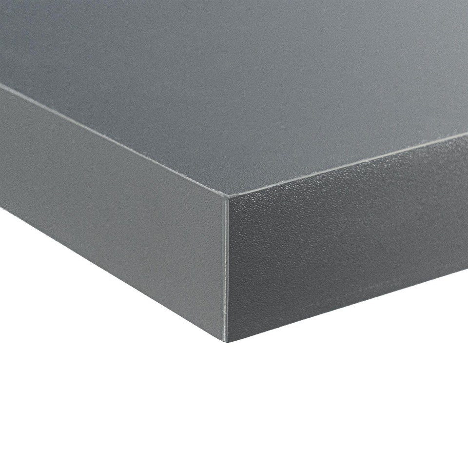 Flottant étagères muraux en bois étagère murale stockage 60 cm - Gris - x3