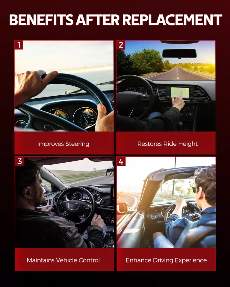 4pcs Front Complete Struts Rear Shocks For Toyota Sienna 1998-2001 2002 2003 FWD Foto 3 de 4