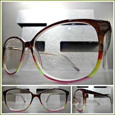 Classy Elegant Exotic Retro Style READING GLASSES READERS Brown RX Optical Frame