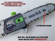 8" chain 3/8 LP .050 G 33 DL FOR HARBOR FREIGHT PORTLAND 62896 68862 63190 56808