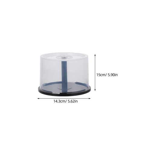 2 Pcs CD Storage Bin Bucket Empty Disc Pack Holder Blank Dvd Discs - Afbeelding 8 van 12