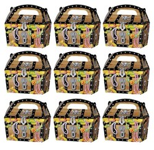 10 x PIRATE TREASURE CHEST PARTY TREAT CAKE FOOD BOXES FAVOURS GOODY BAGS 12cm