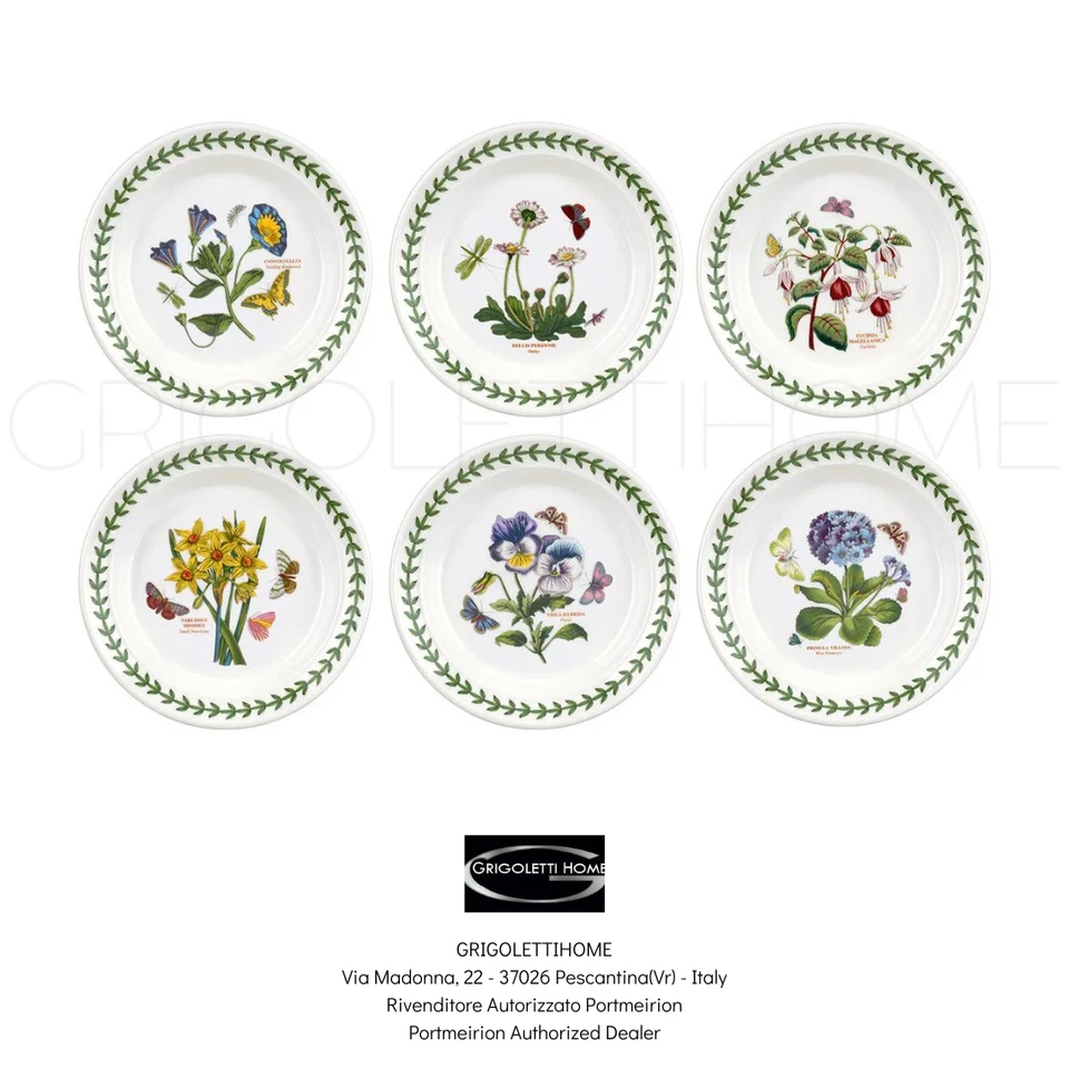 Portmeirion - Botanic Garden - Set 6 Vaisselle Pain - Revendeur - Photo 1/4