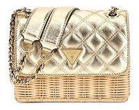 Guess Giully Convertible Xbody Flap UmhäNgetasche Tasche Natural / Gold Beige
