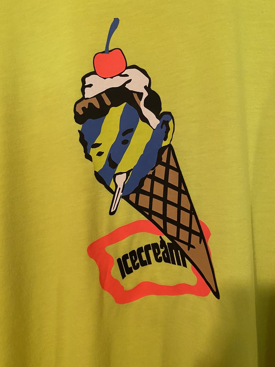 Icecream Billionaire Boys Club Men's T-Shirt Cone Man Neon Green