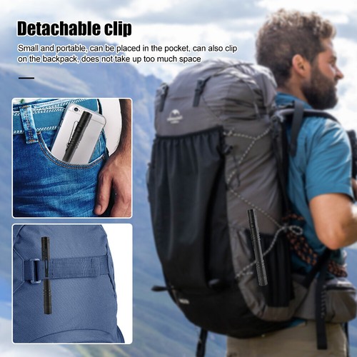 5X LED Taschenlampe Clip Mini Licht Penlight Tragbar Stift Taschenlampe Lampe Außen - Bild 8 von 10