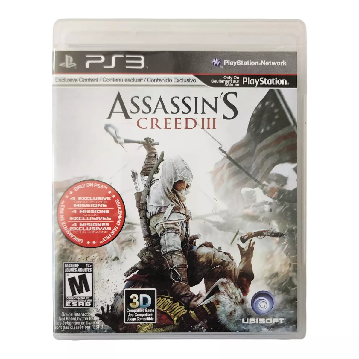 Assassin's Creed III Sony Playstation 3 PS3 Complete