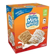 Kellogg's Breakfast Cereal, Frosted Mini-Wheats, Original, Low Fat, Excellent