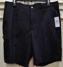 2 NEW Men's Size 34 Callaway Golf Shorts Black Gray Stretch Opti-Shield UPF 50
