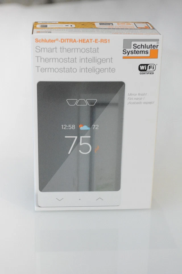 Schluter Ditra Heat DHERT105/BW Smart WiFi Termostato de Piso Programable E-RS1 Foto 4 de 4