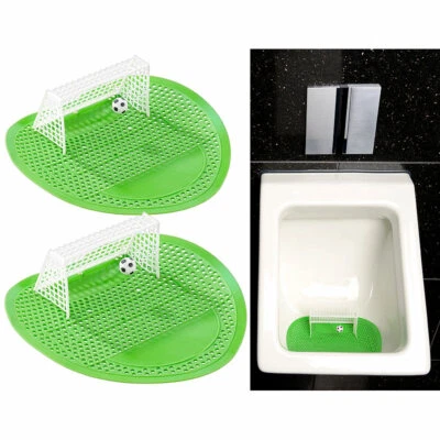PEARL 2er-Set Lustige Fußball-Urinal-Siebe, 18,5 x 19,5 cm, universell