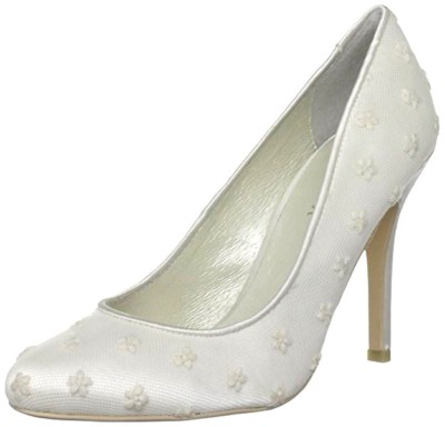 RRP £124 SIZE 37 MENBUR LIA IVORY TULLE LACE SATIN BRIDAL WEDDING  SHOES BN UK