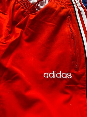 Adidas Track Pants Red Triple Stripe Vintage 80s | eBay