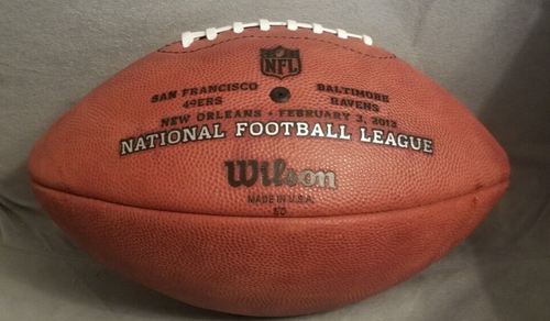 Super Bowl XLIV 44 Football Authentic Duke Wilson Official NFL, Ravens vs. 49ers - Picture 2 of 3
