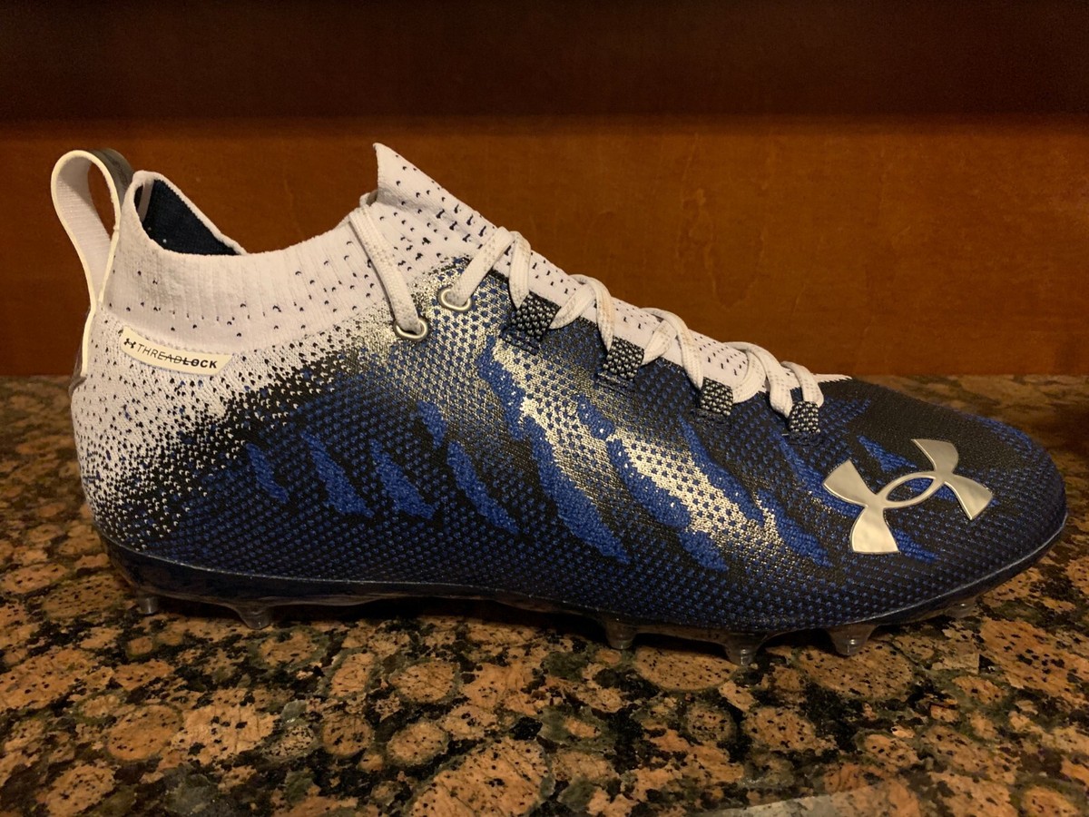 Under Armour Spotlight Lux MC ‘Blue White’ (size mens 13.5) Under Armour Spotlight Lux MC Football Cleats Men main image 4