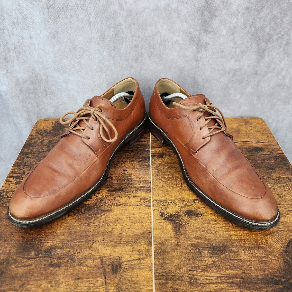 Cole Haan Grand.OS Derby Shoes Mens Tan Brown Leather Apron Toe sz 11 Amazon.com | Cole Haan Men main image 2