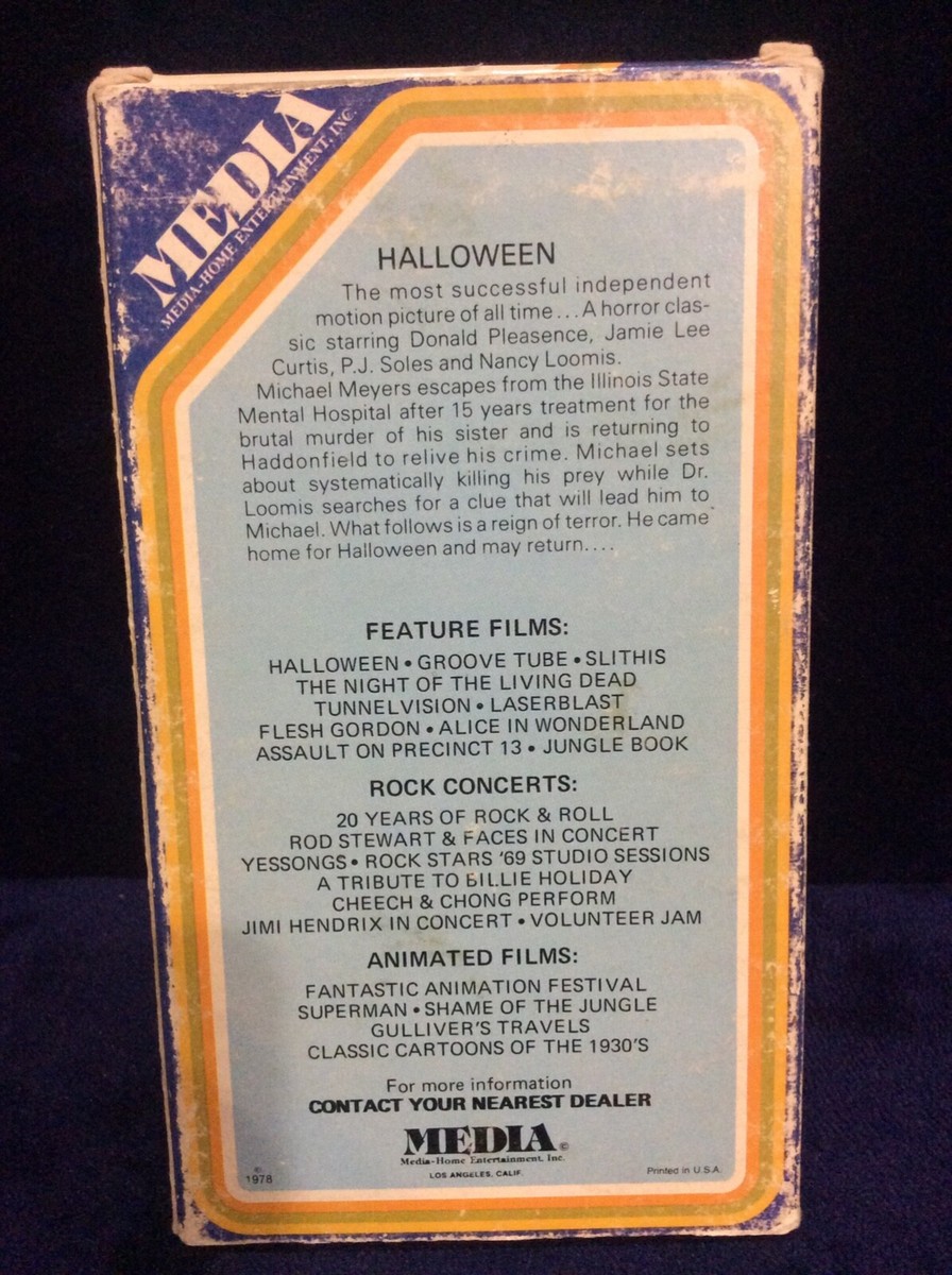 Halloween (VHS) Media/Meda John Carpenter rare vhtf | eBay