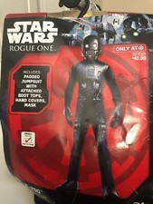 Star Wars K-250 Rogue One Costume Boys Small Black NIP Jumpsuit Mask Sale