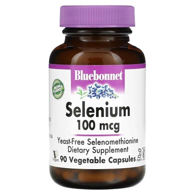 3 X Bluebonnet Nutrition, Selenium, 100 mcg, 90 Vcaps
