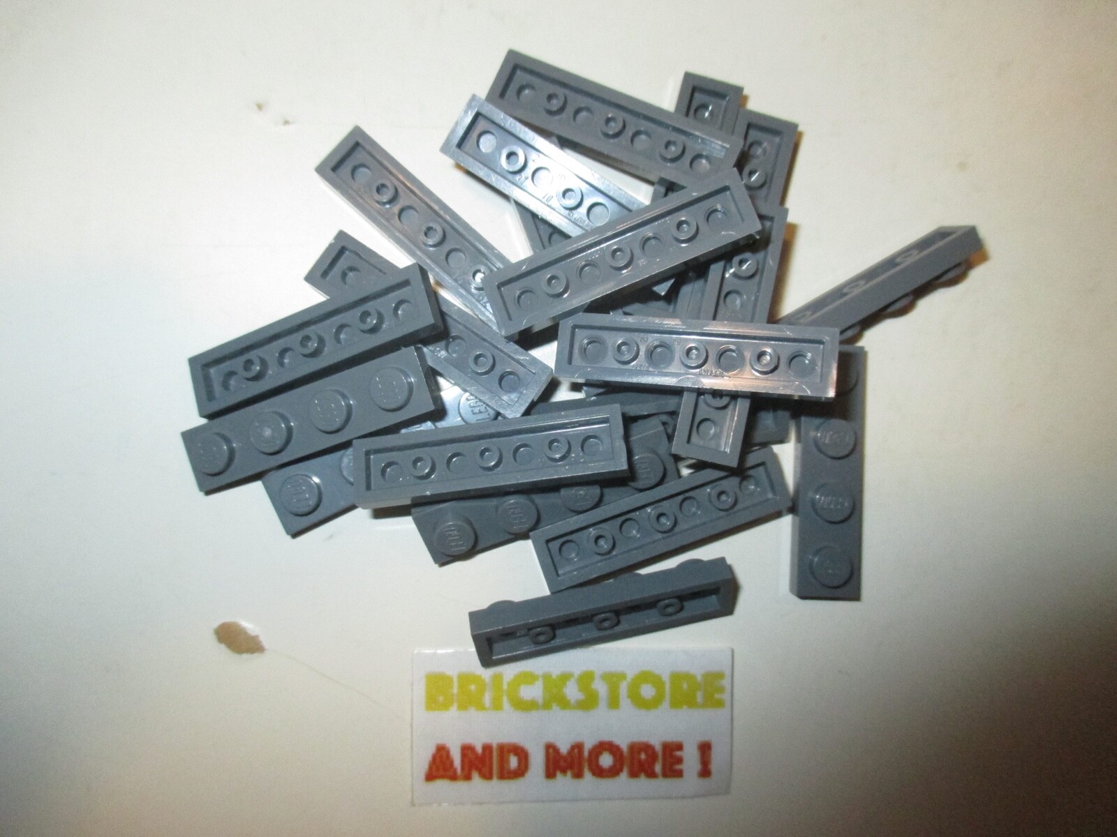 Lego - Plate Plaque 1x4 4x1 3710 Dark Bluish Gray - Choose Quantity x4 - x40