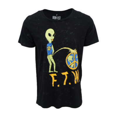 IRON FIST MENS FTW RELAXED T SHIRT BLACK 