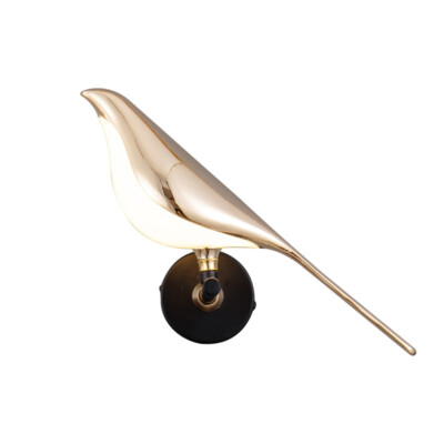 Modern 10W LED Wall Lamp Bedside Light Fixture Rotate Magpie Bird Night Lighting