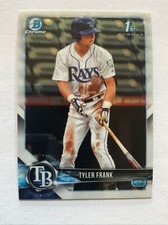 2018 Bowman Chrome Draft TYLER FRANK 1st Bowman RC Tampa Bay RAYS #BDC-156