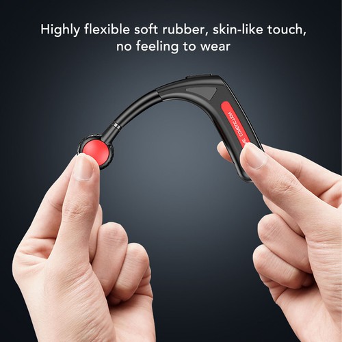 Bone Conduction Earbuds Stereo 5.0Wireless Earpiece For Deaf DET Fit - Picture 24 of 24