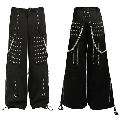 EXTREME BONDAGE SKATER GOTHIC PUNK ROCKER CYBER GOTH STEAMPUNK BIKER TRIP PANT