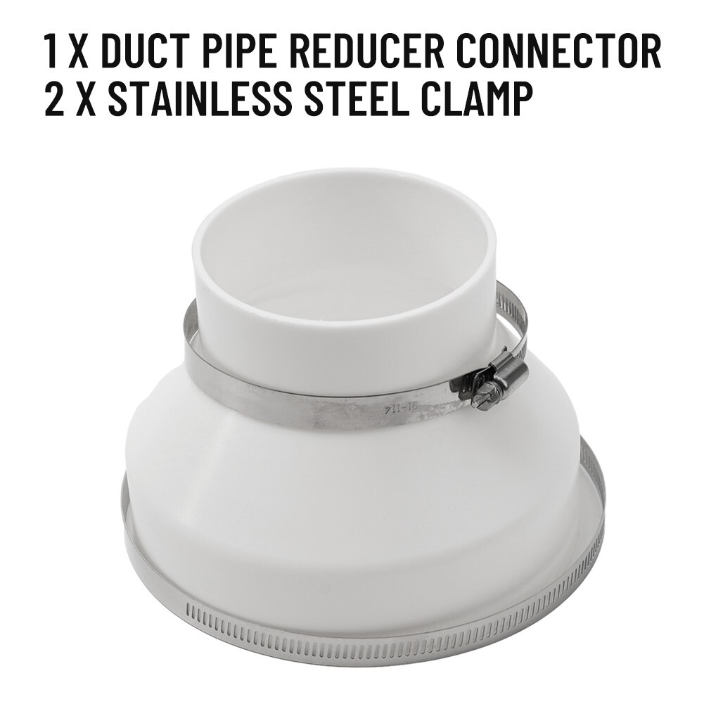 Easy to Use Vent Pipe Reducer Ideal for Bathroom Fans Range Hoods and