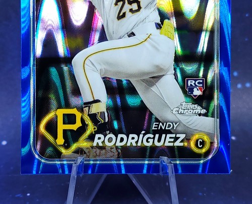 Endy Rodriguez/150 Rookie SP 2024 Topps Cromo Azul RayWave Refractor Piratas - Imagen 8 de 14