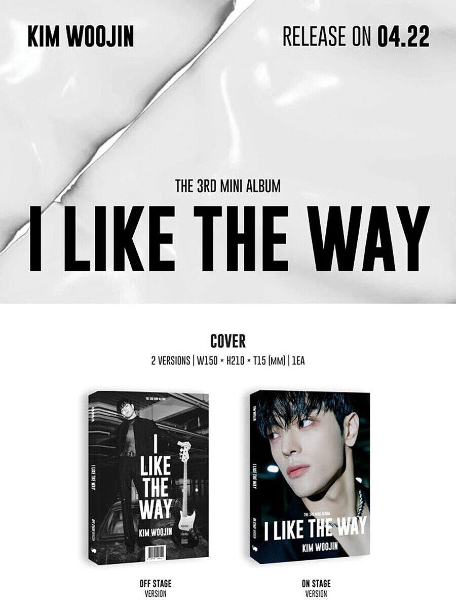 KIM WOOJIN [I LIKE THE WAY] 3rd Mini Album ON STAGE CD+F