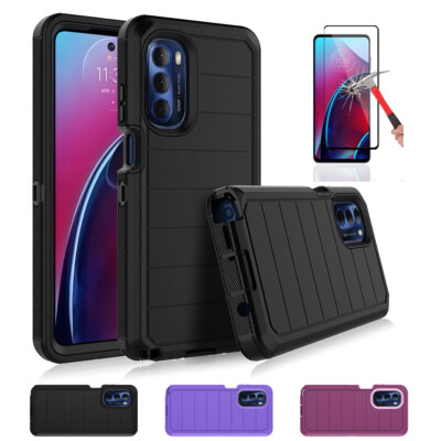 For Motorola Moto G Stylus/Pure/Power/G 5G Case Rugged Cover w/ Screen  Protector