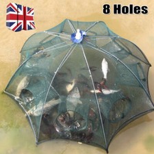 8 Holes Crab Trap Fishing Net For Prawn Shrimp Crayfish Cast Cage Fishing Pot