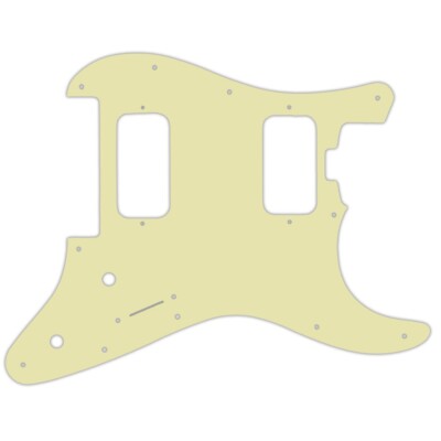 Pickguard Charvel 2010-Present Pro-Mod So-Cal Style 1 HH FR Mint green 3 ply blk