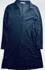 mango suit Black dress v neck collar mini XS