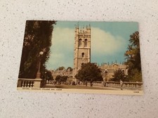PHOTOCHROM CO. LTD. COLOUR PHOTO POST CARD—-OXFORD MAGDALEN COLLEGE AND TOWER