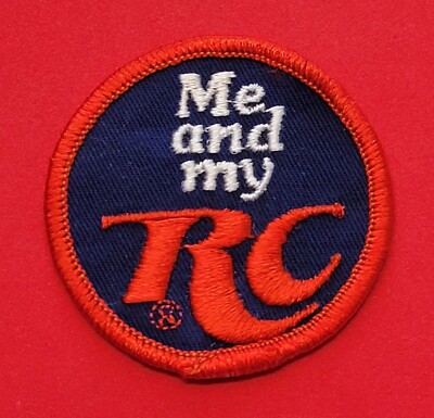 Vintage 1970 s - Me and my RC - Round Patch Rare Cola Advertisement