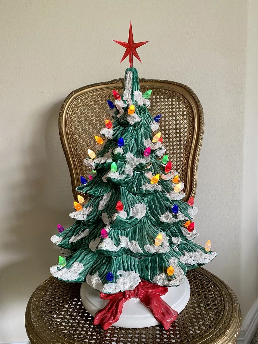 Vintage 1970s on sale ceramic christmas tree