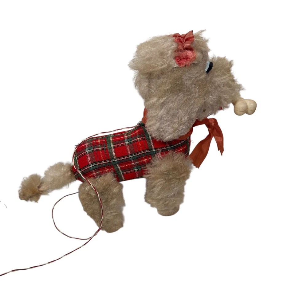 VTG 1960s Rosko Japan Battery Operated Mimi Poodle Toy W/ Bone (Read Desc) - Image 4 of 4