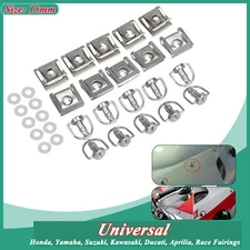 USA Race Quick Release Dzus Style Motorcycle 1/4 Turn Fairing Fastener Kit 15mm