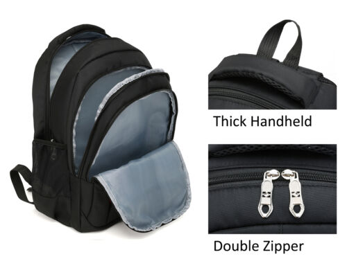 Men's Waterproof Backpack School Bag Durable Laptop Work Outdoor Travel Bag - Picture 3 of 14
