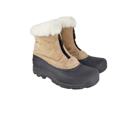 Sorel Snow Angel Zip Winter Boots Thinsulate Waterproof Warm Womens Size 7